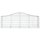 vidaXL Gabionen mit Hochbogen 4 Stk. 200x50x60/80 cm Verzinktes Eisen