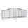 vidaXL Gabionen mit Hochbogen 4 Stk. 200x50x60/80 cm Verzinktes Eisen