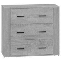 vidaXL Sideboards 2 Stk. Grau Sonoma Holzwerkstoff