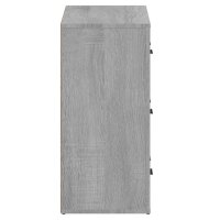 vidaXL Sideboards 2 Stk. Grau Sonoma Holzwerkstoff