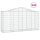 vidaXL Gabionen mit Hochbogen 30 Stk 200x50x100/120cm Verzinktes Eisen