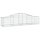 vidaXL Gabionen mit Hochbogen 20 Stk. 200x50x40/60 cm Verzinktes Eisen