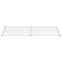 vidaXL T&uuml;rvordach Grau und Transparent 239x90 cm Polycarbonat