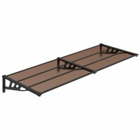 vidaXL T&uuml;rvordach Schwarz 239x90 cm Polycarbonat