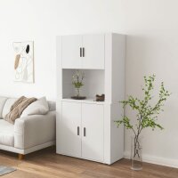 vidaXL Highboard Wei&szlig; Holzwerkstoff