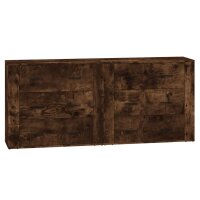 vidaXL Sideboards 2 Stk. R&auml;uchereiche Holzwerkstoff