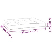 vidaXL Palettenkissen 2-tlg. Mehrfarbig Stoff