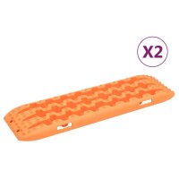 vidaXL Traktionsmatten 2 Stk. Orange 106x30,5x7 cm Nylon