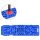 vidaXL Traktionsmatten 2 Stk. Blau 107x31x7 cm Nylon