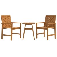 vidaXL 3-tlg. Garten-Lounge-Set Massivholz Akazie