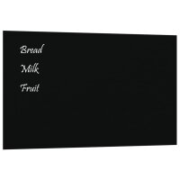 vidaXL Magnettafel Wandmontage Schwarz 100x60 cm ...