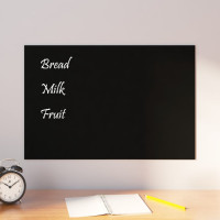 vidaXL Magnettafel Wandmontage Schwarz 60x40 cm  Hartglas