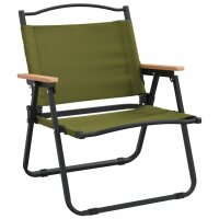 vidaXL Campingst&uuml;hle 2 Stk. Gr&uuml;n 54x43x59 cm Oxford-Gewebe