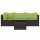 vidaXL 4-tlg. Garten-Lounge-Set mit Kissen Braun Poly Rattan