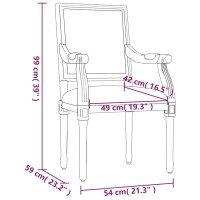 vidaXL Sessel Dunkelgrau 54x59x99 cm Stoff