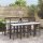 vidaXL 9-tlg. Gartenbar-Set mit Kissen Schwarz Poly Rattan