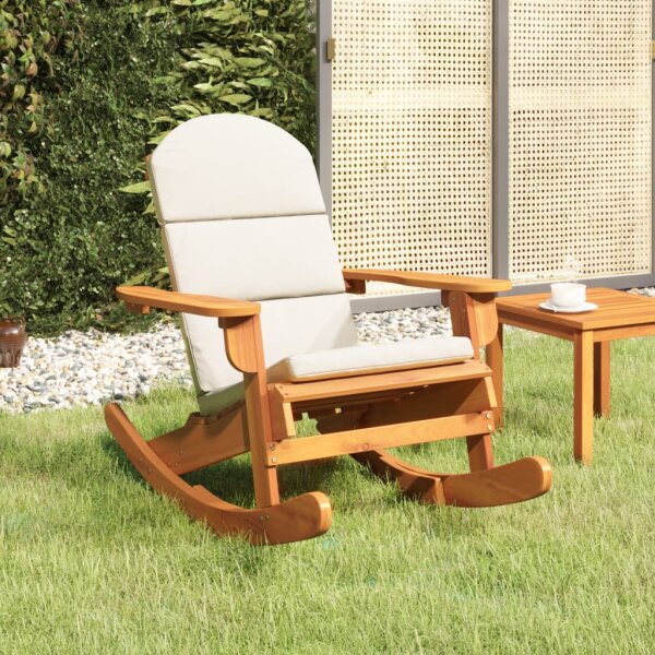 vidaXL Adirondack-Schaukelstuhl mit Kissen Massivholz Akazie