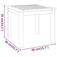 vidaXL Couchtisch 40x40x36 cm Massivholz Akazie