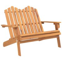 vidaXL Adirondack-Gartenbank 126 cm Massivholz Akazie