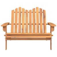 vidaXL Adirondack-Gartenbank 126 cm Massivholz Akazie