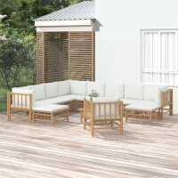 vidaXL 12-tlg. Garten-Lounge-Set mit Cremeweißen...