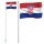 vidaXL Flagge Kroatiens mit Mast 6,23 m Aluminium