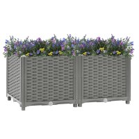 vidaXL Hochbeet 80x40x38 cm Polypropylen