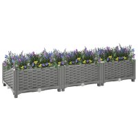 vidaXL Hochbeet 120x40x23 cm Polypropylen