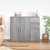 vidaXL Sideboard Grau Sonoma 91x29,5x75 cm Holzwerkstoff