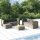 vidaXL 7-tlg. Garten-Lounge-Set mit Kissen Grau Poly Rattan