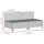 vidaXL 6-tlg. Garten-Lounge-Set mit Kissen Grau Poly Rattan