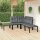 vidaXL 5-tlg. Garten-Lounge-Set Schwarz und Grau Poly Rattan