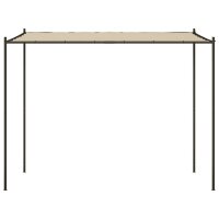 vidaXL Pavillon Beige 3x3 m 180 g/m&sup2; Stoff und Stahl