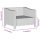 vidaXL 7-tlg. Garten-Lounge-Set mit Kissen Grau Poly Rattan