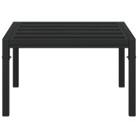 vidaXL Garten-Couchtisch Schwarz 60x60x35 cm Stahl