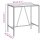 vidaXL 5-tlg. Gartenbar-Set Schwarz Poly Rattan & Massivholz Akazie