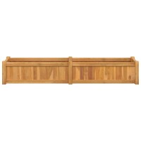 vidaXL Hochbeet 150x30x25 cm Massivholz Teak