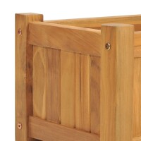 vidaXL Hochbeet 150x30x25 cm Massivholz Teak