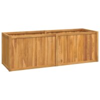 vidaXL Hochbeet 150x50x50 cm Massivholz Teak