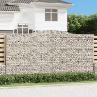 vidaXL Gabionen mit Hochbogen 4 Stk. 400x30x200/220cm...