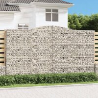 vidaXL Gabionen mit Hochbogen 4 Stk. 400x30x220/240cm...