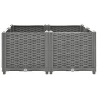 vidaXL Hochbeet 80x80x38 cm Polypropylen