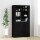 vidaXL Highboard Schwarz Holzwerkstoff