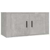 vidaXL 3-tlg. TV-Schrank-Set Betongrau Holzwerkstoff