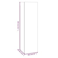 vidaXL TV-Schr&auml;nke 4 Stk. Grau Sonoma 30,5x30x110 cm Holzwerkstoff