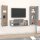 vidaXL 3-tlg. TV-Schrank-Set Grau Sonoma Holzwerkstoff