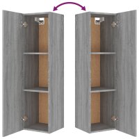 vidaXL 4-tlg. TV-Schrank-Set Grau Sonoma Holzwerkstoff