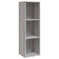 vidaXL B&uuml;cherschrank/TV-Schrank Grau Sonoma 36x30x114 cm Holzwerkstoff