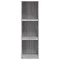 vidaXL B&uuml;cherschrank/TV-Schrank Grau Sonoma 36x30x114 cm Holzwerkstoff