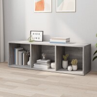 vidaXL B&uuml;cherschrank/TV-Schrank Grau Sonoma 36x30x114 cm Holzwerkstoff